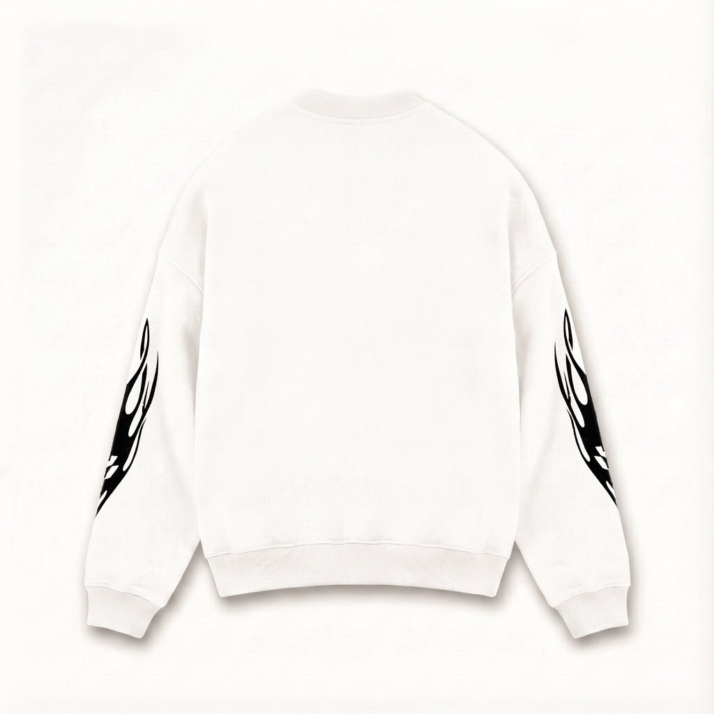 Faachu White Sumon Sweat Shirt