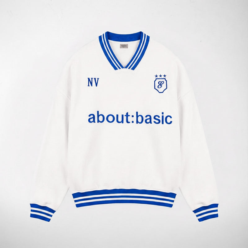 Faachu Basic Blue cuff Sweat Shirt