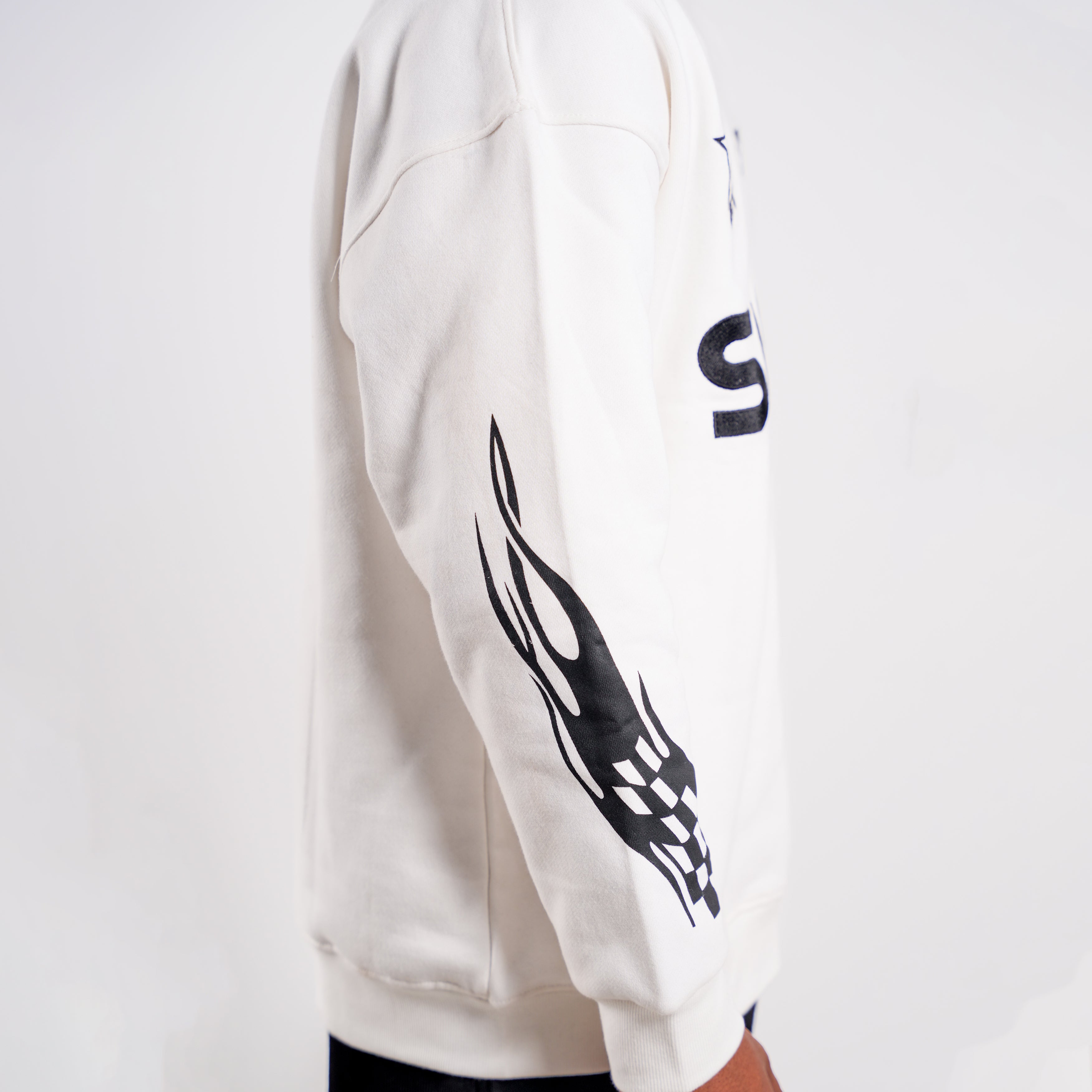 Faachu White Sumon Sweat Shirt