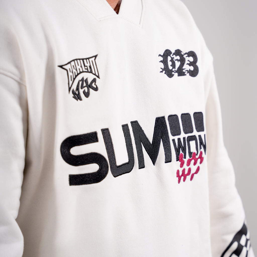 Faachu White Sumon Sweat Shirt